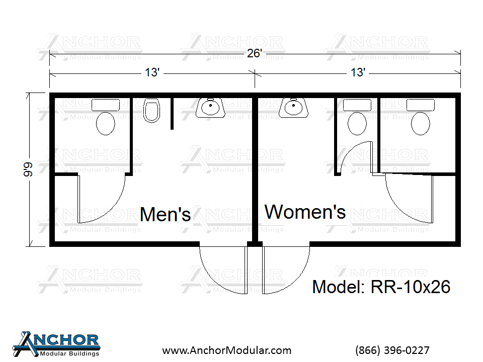 Modular Restroom and Bathroom Floor Plans - MoDular Restroom